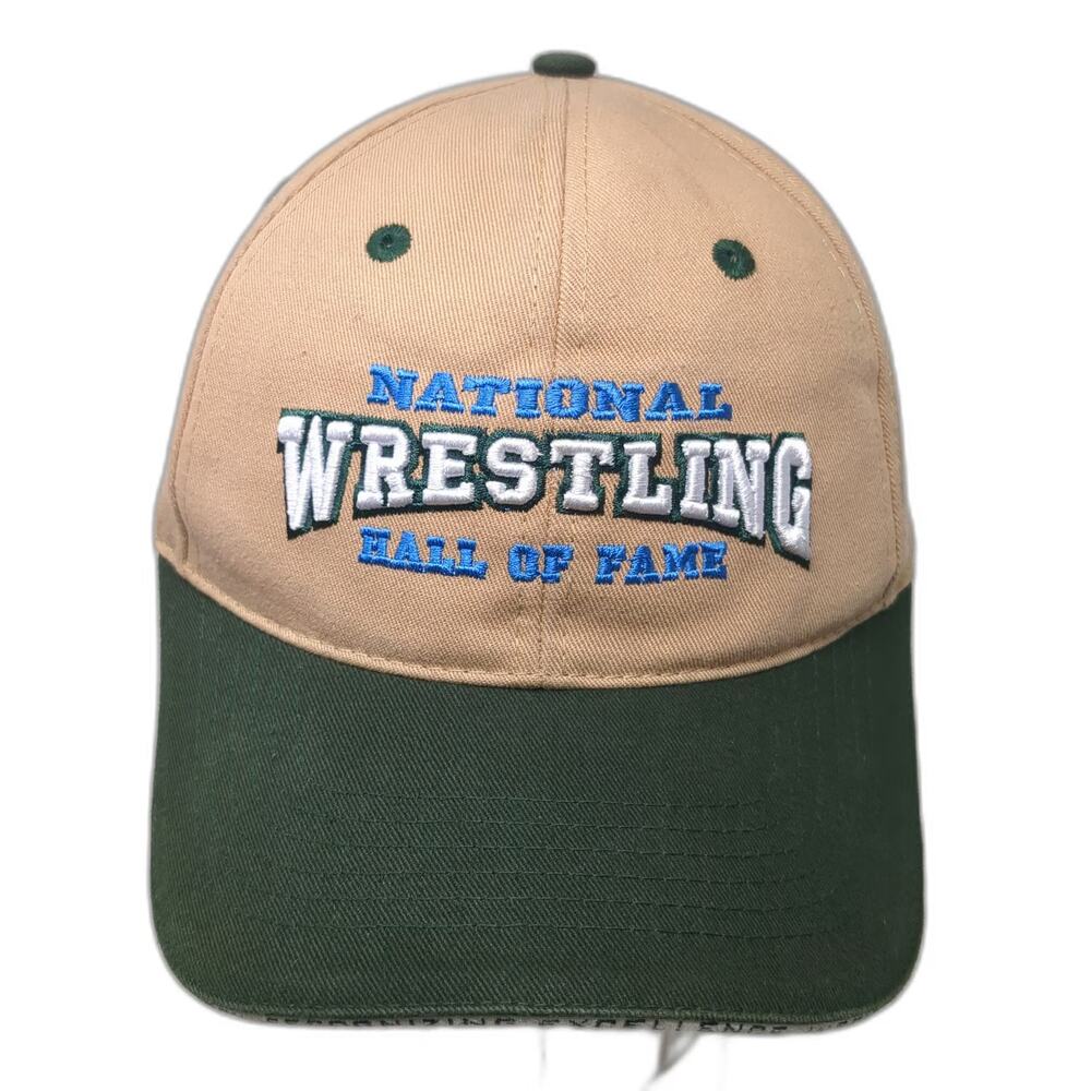 Bucks Athletics Baseball Cap Beige Green One Size Wrestling Hall of Fame Hat